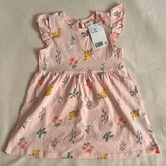 H&M NWT Ruffle-Trimmed Girls Dress - Picture 7 of 9